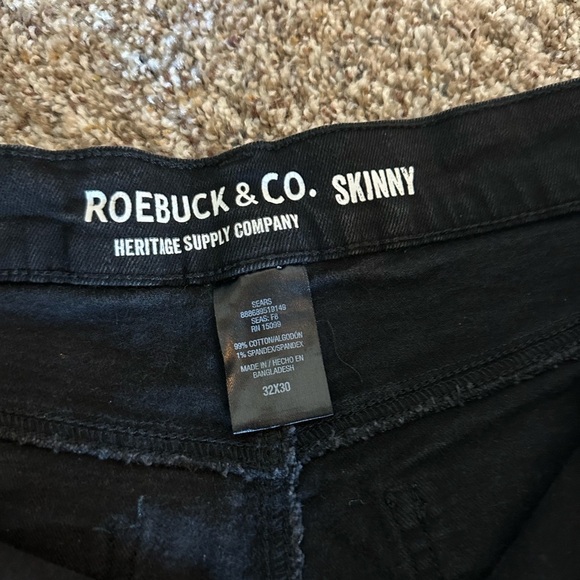 Men's Black Skinny Jeans - Picture 3 of 3
